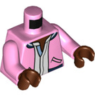 LEGO Bright Pink Karamo Brown Minifig Torso (76382)