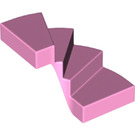 LEGO Leuchtend rosa Links Treppe 6 x 6 x 4 (28466)