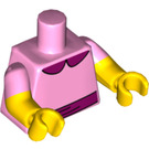 LEGO Lyserød Lisa Simpson Series 2 Minifig Torso (973 / 16360)