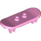 LEGO Fel roze Minifig Skateboard met Vier Wiel Clips (42511 / 88422)
