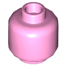 LEGO Leuchtend rosa Minifigure Kopf (Einbau-Vollbolzen) (3274 / 3626)