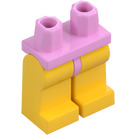 LEGO Lyserød Minifigur Hofter med Gul Ben (73200 / 88584)