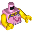 LEGO Fel roze Mom Minifig Torso (973 / 76382)