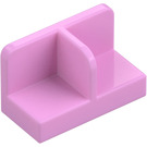 LEGO Leuchtendes Rosa Paneel 1 x 2 x 1 mit Dünn Central Divider und Abgerundete Ecken (18971 / 93095)