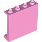 LEGO Leuchtend rosa Panel 1 x 4 x 3 mit Seitenstützen, Hohlbolzen (35323 / 60581)