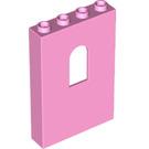 LEGO Leuchtend rosa Panel 1 x 4 x 5 mit Fenster (60808)