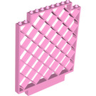 LEGO Leuchtend rosa Panel 12 x 1 x 12 Lattice Mauer mit upper Ecke Cutouts (6165)