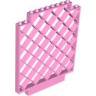 LEGO Bright Pink Panel 12 x 1 x 12 Lattice Wall with upper Corner Cutouts (6165)