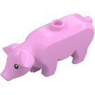 LEGO Světle růžová Pig s Černá Oči s Bílá Pupils (68887 / 87876)