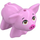 LEGO Jasnoróżowy Pig z brązowy Oczy I Krótki Eyebrows (105990)