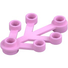 LEGO Leuchtendes Rosa Pflanze Blätter 4 x 3 (2423)