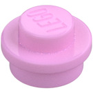 LEGO Fel roze Plaat 1 x 1 Rond (6141 / 30057)