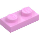 LEGO Fel roze Plaat 1 x 2 (3023 / 28653)