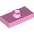 LEGO Fel roze Plaat 1 x 2 met 1 Stud (met Groef en Studhouder aan de onderzijde) (15573 / 78823)