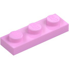 LEGO Světle růžová Deska 1 x 3 (3623)