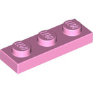 LEGO Fel roze Plaat 1 x 3 (3623)