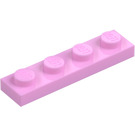 LEGO Kirkkaanvaaleanpunainen Levy 1 x 4 (3710)