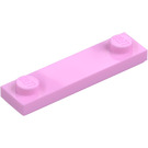 LEGO Rosa brillante Piastra 1 x 4 con Due Bottoncini con scanalatura (41740)