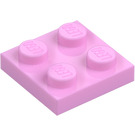 LEGO Bright Pink Plate 2 x 2 (3022 / 94148)