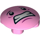 LEGO Bright Pink Plate 2 x 2 Round with Rounded Bottom with Clenching Face (2654 / 73313)