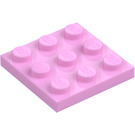 LEGO Fel roze Plaat 3 x 3 (11212)