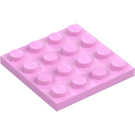 LEGO Fel roze Plaat 4 x 4 (3031)