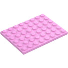 LEGO Bright Pink Plate 6 x 8 (3036)