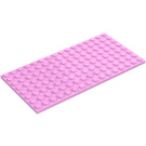 LEGO Leuchtendes Rosa Platte 8 x 16 (92438)