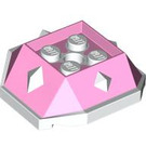 LEGO Leuchtend rosa Shell mit Weiß Spikes (67931)