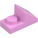 LEGO Fel roze Helling 1 x 2 (45°) met Plaat (15672 / 92946)