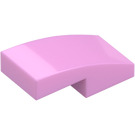 LEGO Bright Pink Slope 1 x 2 Curved (3593 / 11477)