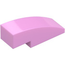 LEGO Fel roze Helling 1 x 3 Gebogen (50950)