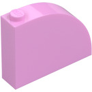 LEGO Bright Pink Slope 1 x 4 x 3 Curved (65734)