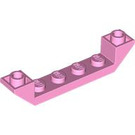 LEGO Fel roze Helling 1 x 6 (45°) Dubbele Omgekeerd met Open Midden (52501)