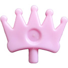 LEGO Fel roze Tiara met 5 punten en Indentation  (93080)