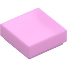 LEGO Klar rosa Tile 1 x 1 med Rille (3070 / 30039)