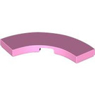 LEGO Bright Pink Tile 3 x 3 Curved Corner (79393)
