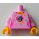 LEGO Leuchtendes Rosa Torso mit Cupcake und Herz (973)