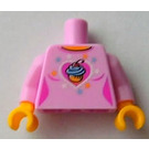 LEGO Leuchtend rosa Torso mit Cupcake und Herz (973)