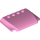 LEGO Bright Pink Wedge 4 x 6 Curved (52031)