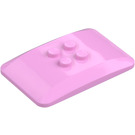 LEGO Bright Pink Wedge 4 x 6 Roof Curved (98281)