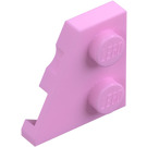 LEGO Bright Pink Wedge Plate 2 x 2 Wing Left (24299)