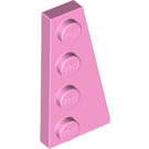 LEGO Leuchtend rosa Keil Platte 2 x 4 Flügel Recht (41769)