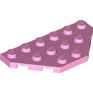 LEGO Fel roze Wig Plaat 3 x 6 met 45º Hoeken (2419 / 43127)