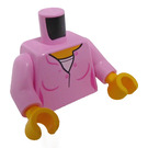 LEGO Lyserød Kvinde Minifig Torso (973 / 76382)