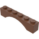 LEGO Braun Bogen 1 x 6 Kontinuierlicher Bogen (3455)