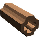 LEGO Brown Axle Connector (Smooth with 'x' Hole) (59443)