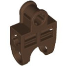 LEGO Brown Ball Connector with Perpendicular Axleholes and Vents and Side Slots (32174)