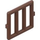 LEGO Brown Bar 1 x 4 x 3 with 2 Window Hinges (6016)