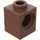 LEGO Brown Brick 1 x 1 with Hole (6541)